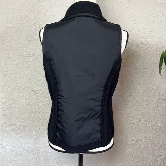 Eileen Fisher Boiled Wool Parka Trim Vest - Picture 4 of 13